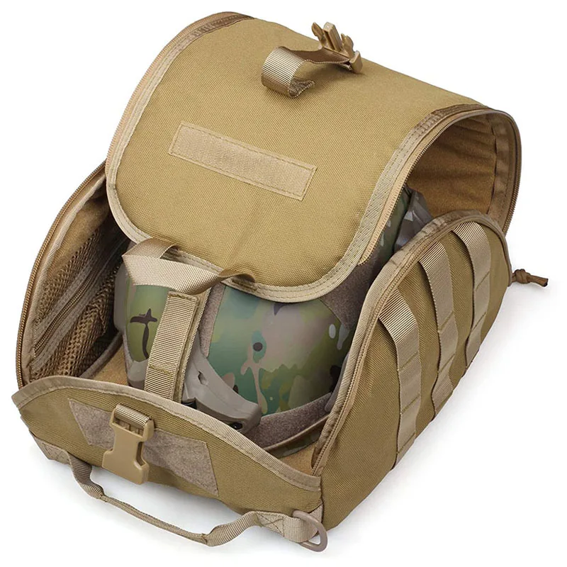 

Men Tactical Helmet Bag Padded Storage Bag Airsoft Helmet Molle Helmet Bag Pack Multi-Purpose Storage Military Carrying Pouch