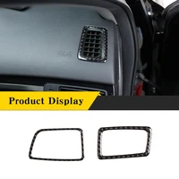 for honda accord 2013 2017 real soft carbon fiber auto dashboard air outlet sticker panel cover trim car interior accessories