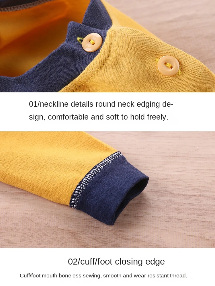 Cotton Cartoon Baby Girl Clothes Set Kids Long Sleeve Pajamas 1-6Y