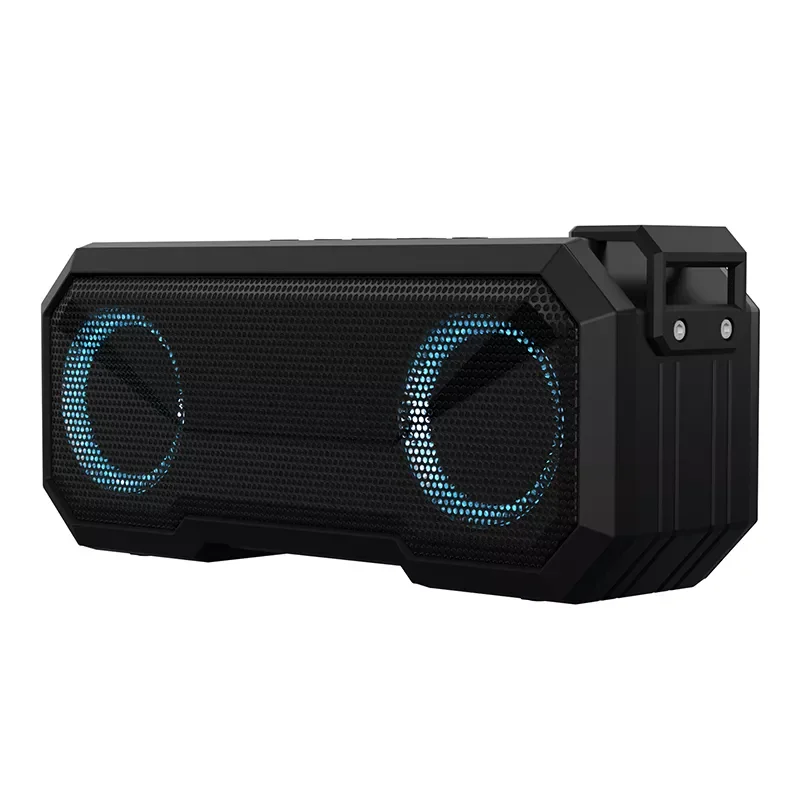 

16W Outdoor Waterproof Bluetooth-compatible Speaker HIFI Subwoofer IPX7 Colorful Luminous Speakers 3000mAh FM Radio TF Aux