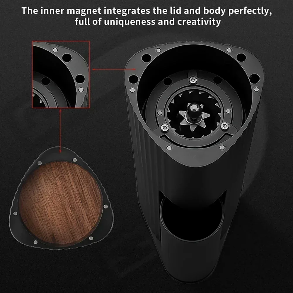 110 В-240 В CAFEMASY умная мини электрическая кофемолка 420 из нержавеющей стали