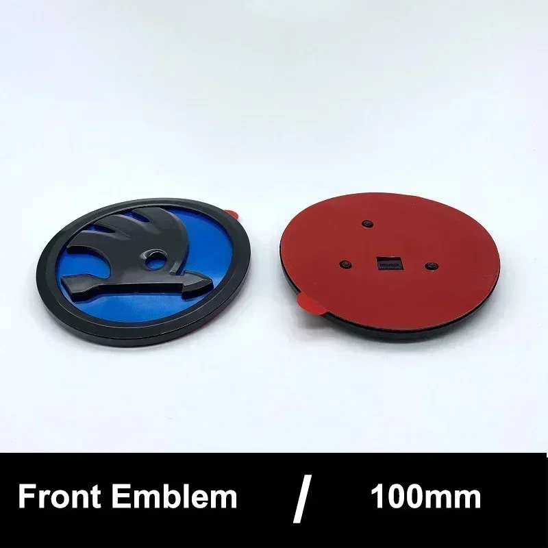 

Наклейки с эмблемой из АБС-пластика 100 мм для Skoda Yeti Superb Octavia A7 RS Rapid Fabia Karoq, наклейка на багажник автомобиля, аксессуары