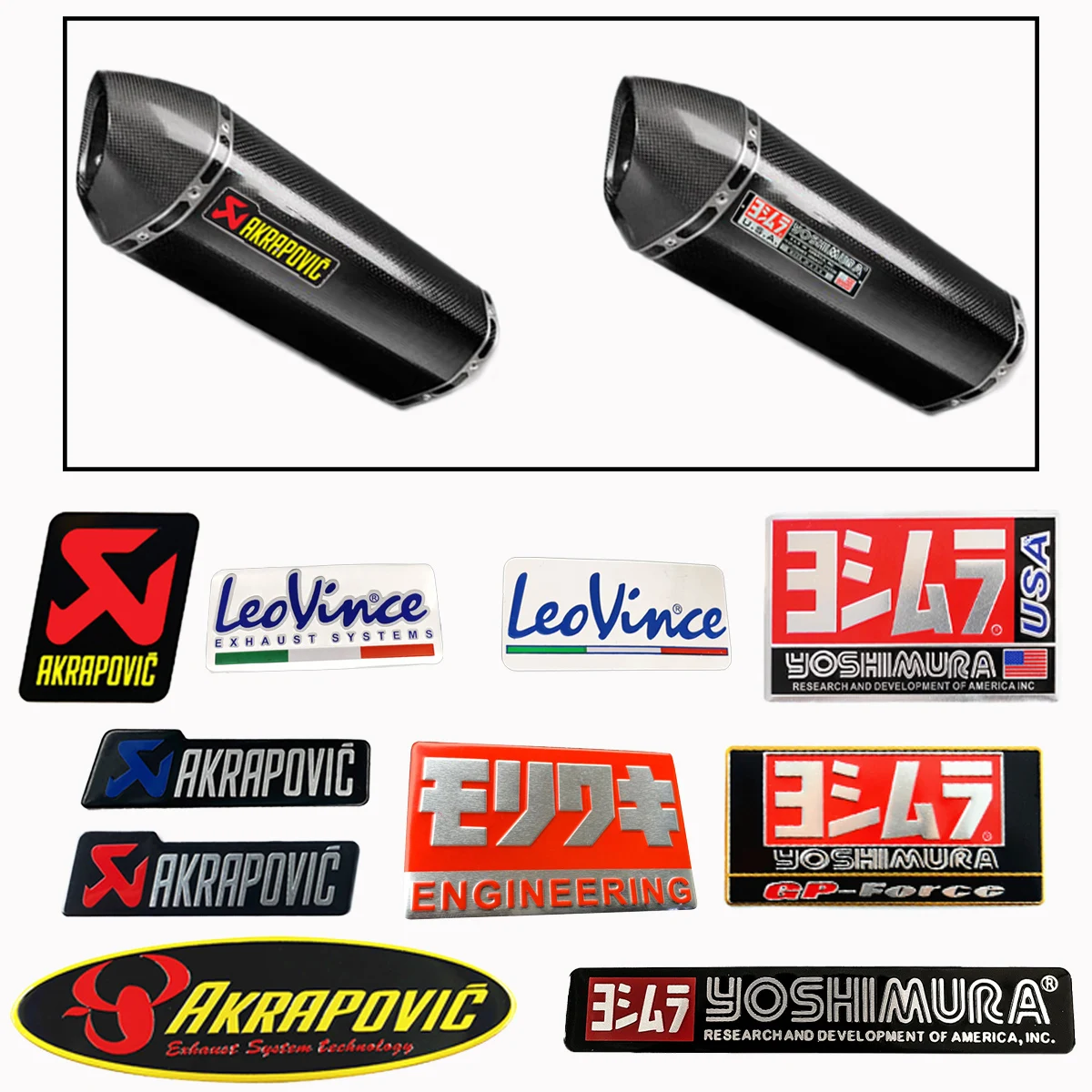 Алюминиевая наклейка на выхлопные трубы для мотоцикла Akrapovic leovinci Yoshimura |