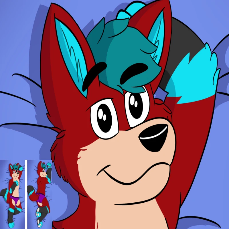 Пушистая наволочка Garebear Orcus Furry аниме Dakimakura двухсторонний принт декоративная для