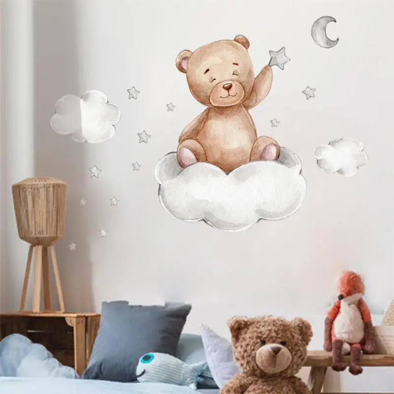 

Smooth Surface Wall Decals Room Interior Waterproof Cartoon Wall Sticker Environmental Protection Mildew-proof Detachable