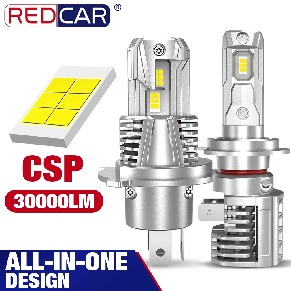 

2 шт., лампы для передних фар H4, H7, HB3, 9005, HB4, H11, 100 Вт, 6500 лм, K