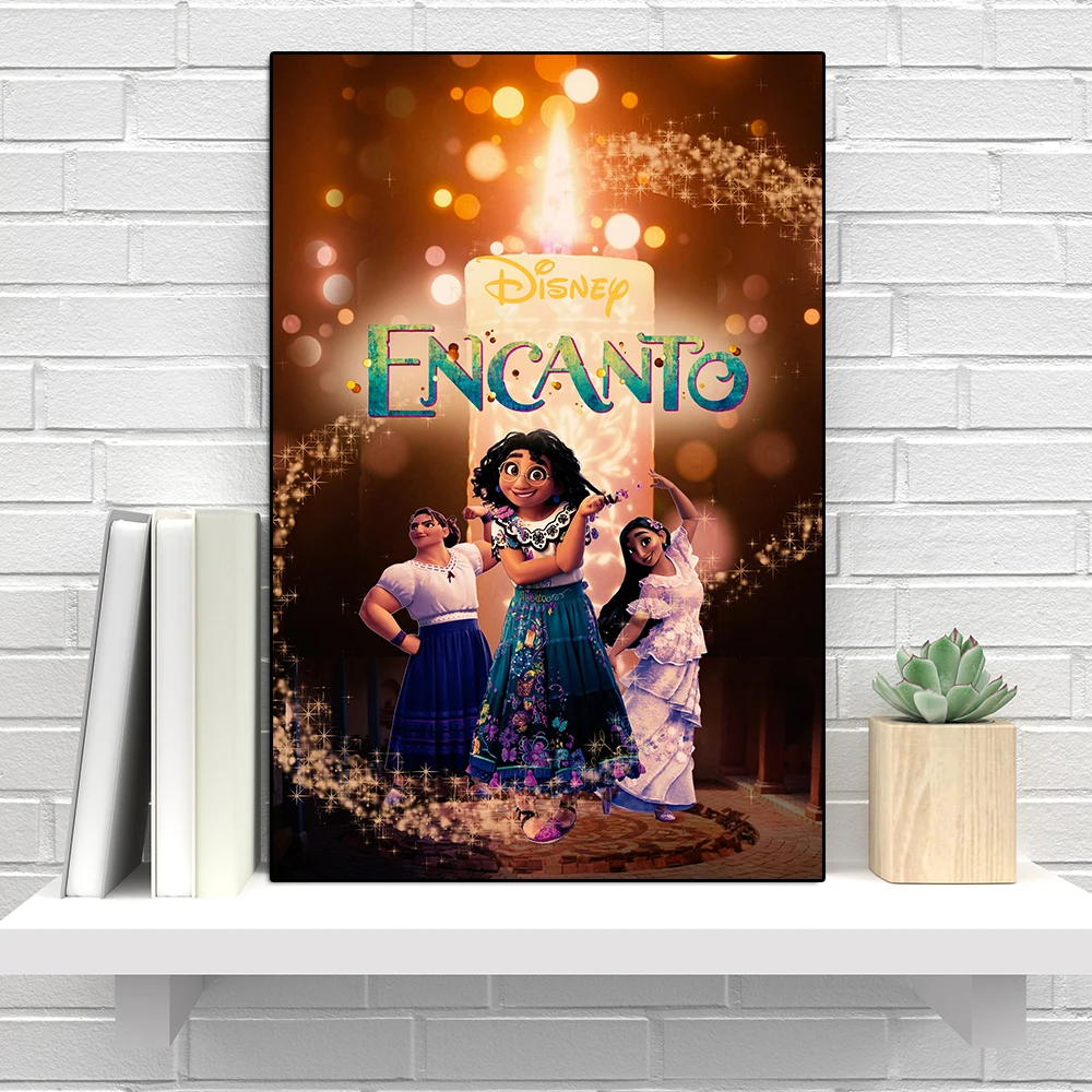 

Disney Encanto Song And Dance Anime Movie Poster Print Disney Princess Graffiti Canvas Painting Comic Wall Art Room Home Decor