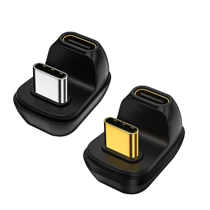 

U-образный Магнитный адаптер для зарядки Type C Высокоскоростная передача коленчатый адаптер Поддержка Thunderbolt 3/4 TYPE-C адаптер