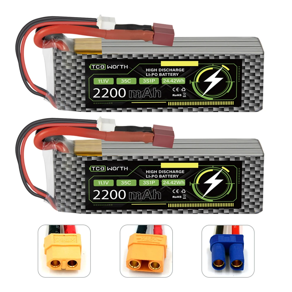 1 шт. 3S 11 V RC Lipo батарея 2200mah 4200mah 5200 мАч аккумулятор с ру разъемом Deans XT60 для