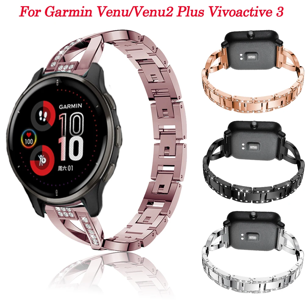 

Сменный ремешок из цинкового сплава для смарт-часов Garmin VENU2/CAME 2 Plus SQ, ремешок для наручных часов GarminMove Sport 245 645, браслет для часов, 20 мм