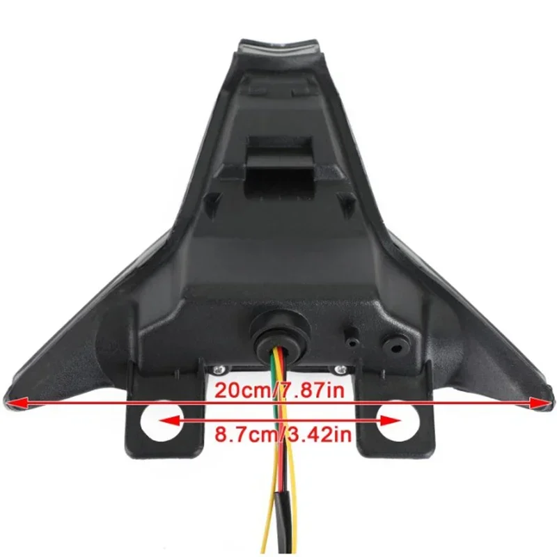 Светодиодный Встроенный задний фонарь для мотоцикла тормозной Световой