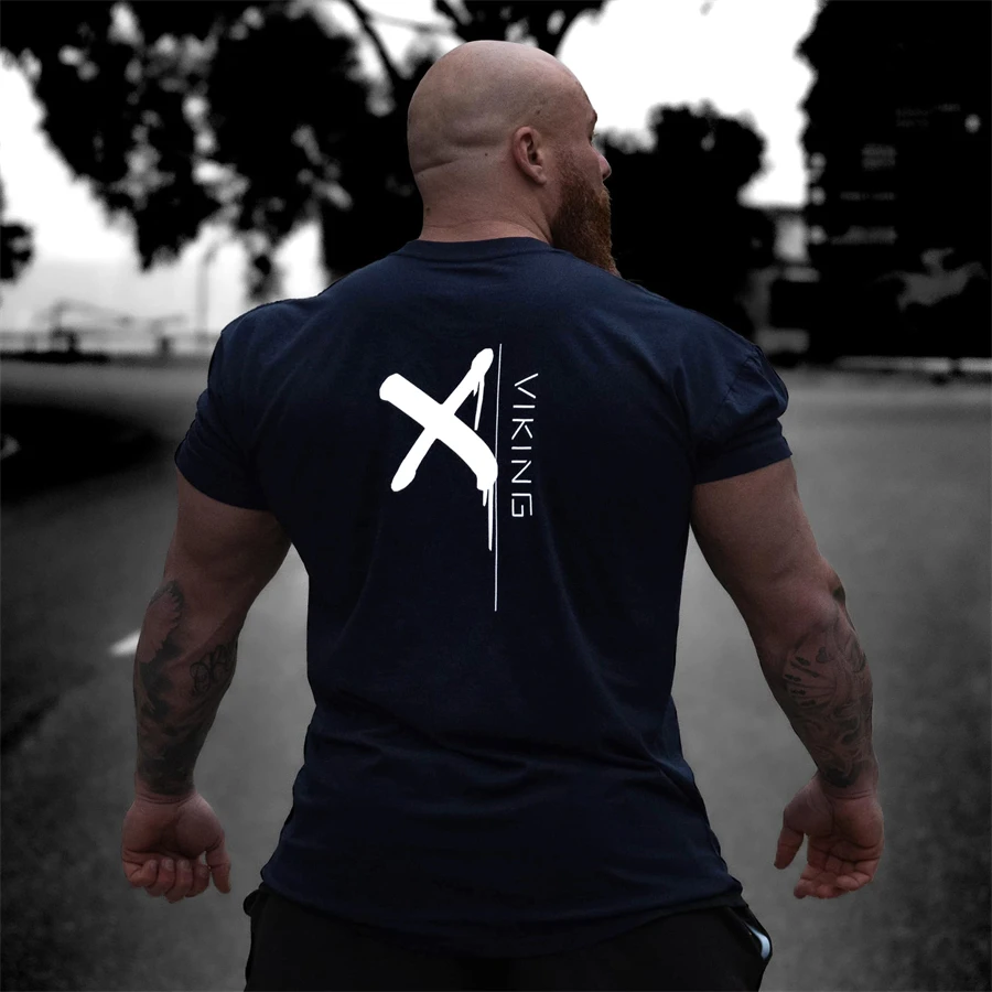 

Oversized T-shirt Mens Dropped Shoulder Short Sleeve Fitness T Shirt Men Summer Mesh Loose Gym Clothing Bodybuilding Tops Tees