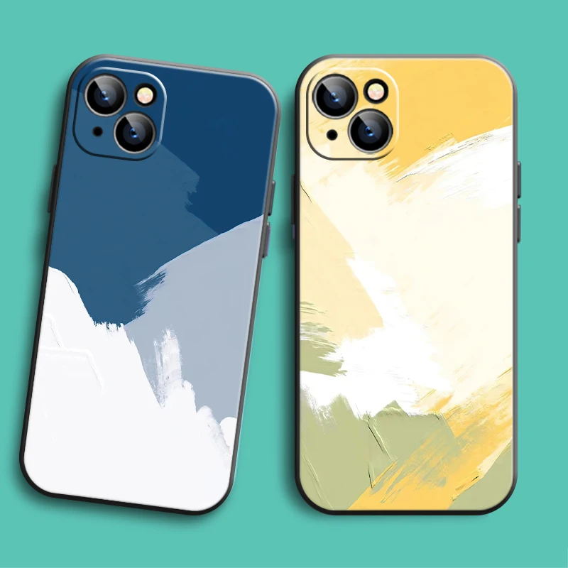 

Simple Style Graffiti Phone Case For Apple iPhone 13 12 11 Pro 12 13 Mini X XR XS Max SE 6 6s 7 8 Plus Silicone Cover Soft Back