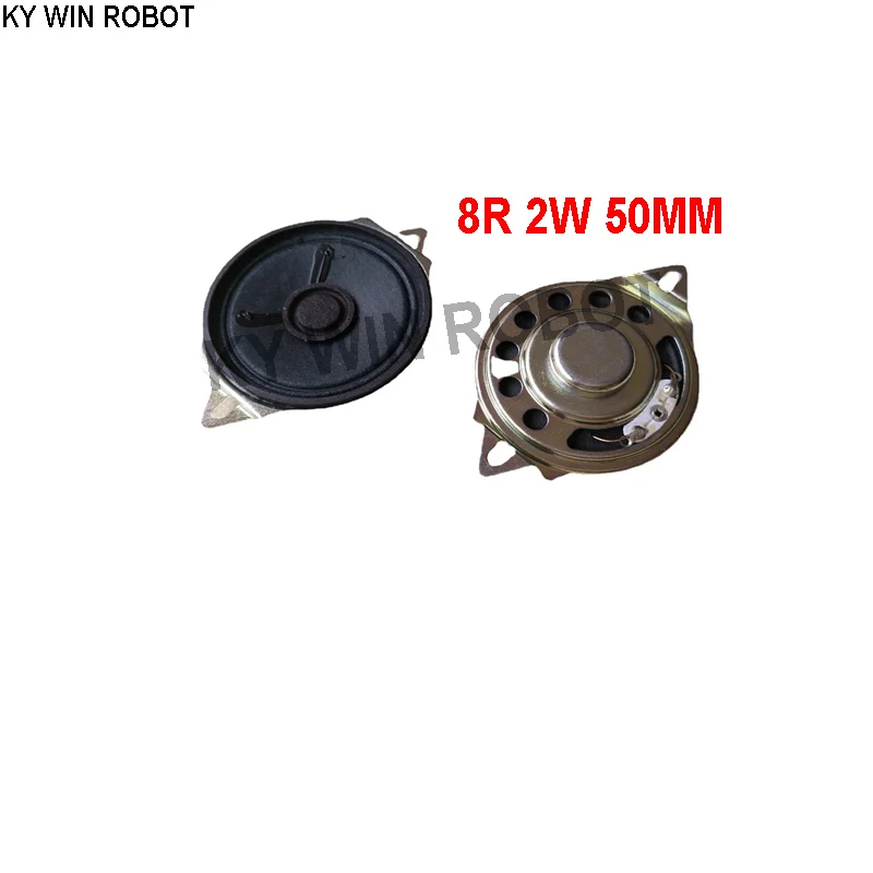 

2pcs/lot New Ultra-thin speaker with ears 8 ohms 2 watt 2W 8R speaker Diameter 50MM 5CM thickness 13MM with warped corners