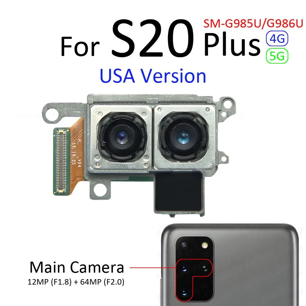 Фото Для Samsung Galaxy S20 Plus FE Ultra: Запасные части для ремонта гибкого кабеля основной, широкоугольной, макро- и телеобъективной камер №5