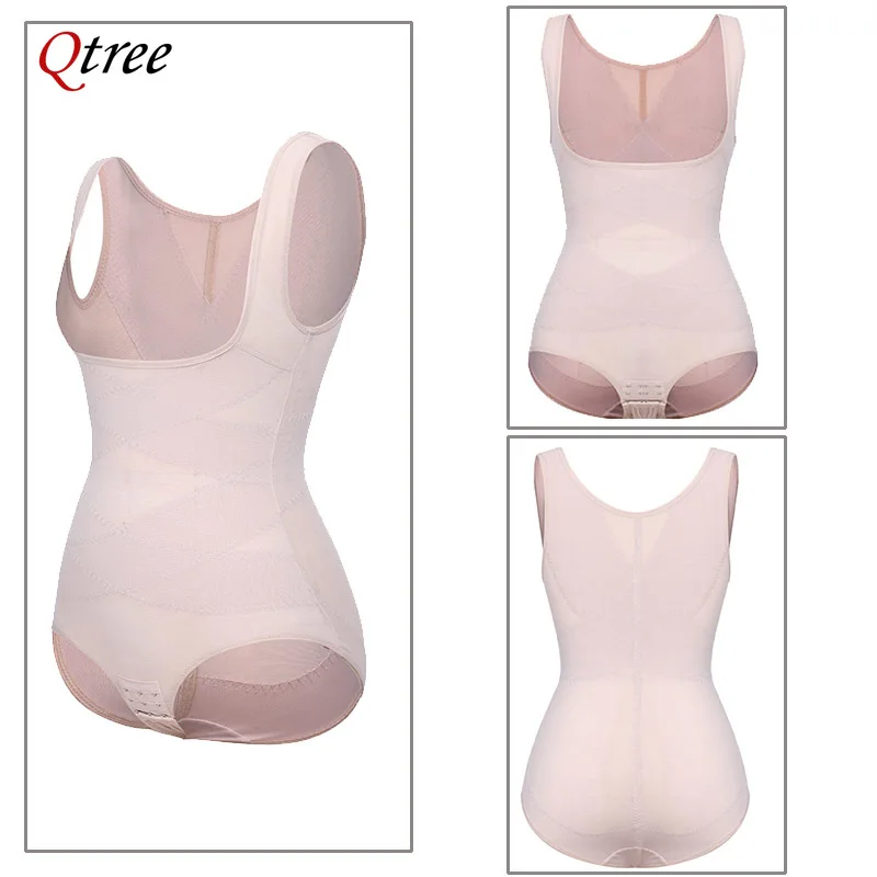 Women's Slimming Underwear Lingerie Bodysuit Full Body Shaper Waist Trainer Faja Shapewear Postpartum Recovery Hooks Lingerie