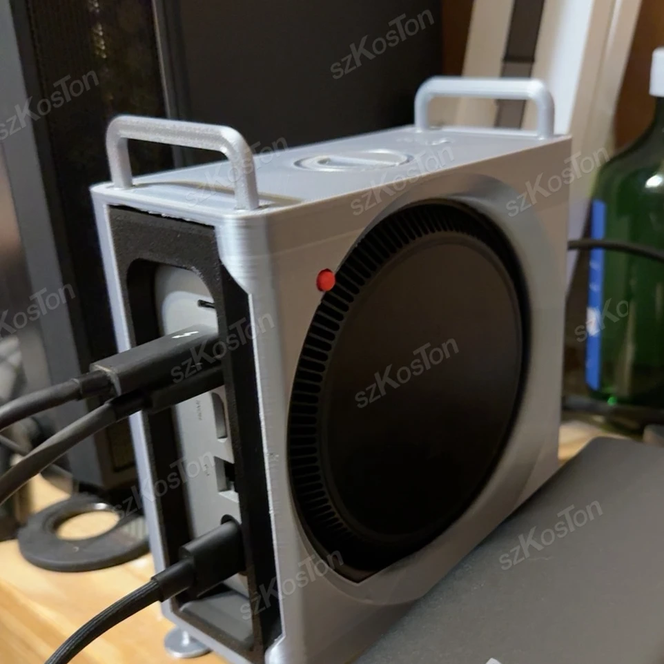 Фото Чехол для компьютера с вертикальной подставкой для Mac Mini M4 2024, защитный чехол для ПК для Mac Mini M4 Pro, аксессуары с 3D-печатью №5