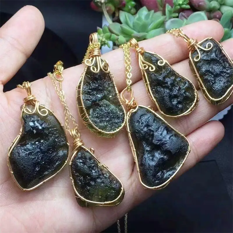 Натуральный токт обернутый медной проволокой кулон Исцеление Рейки сделай сам