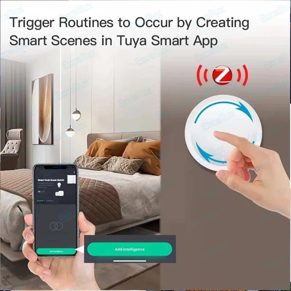 Умный переключатель с регулятором яркости Tuya ZigBee беспроводная сцена связь