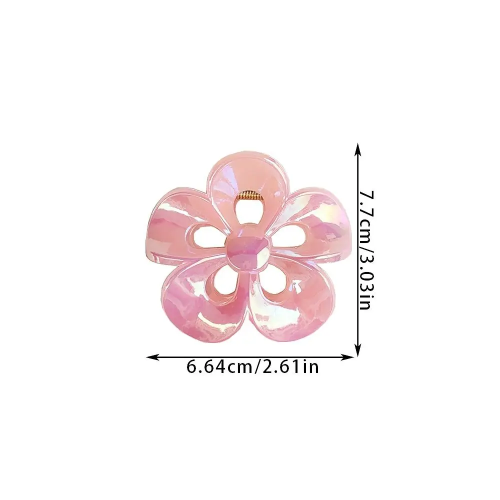 Модный зажим для волос в виде цветка милый форме сердца девушек простой акулы