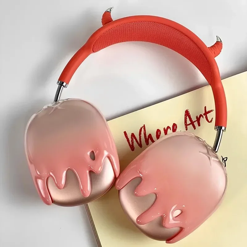 Airpods Pro Max чехол для телефона Y2K черные наушники в форме капли воды аксессуары