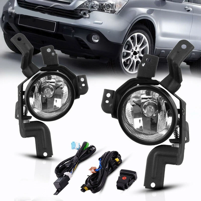 

Car Clear Fog Lights Front Bumper Lamps with Wiring+Switch for Honda CR-V CRV 2007-2009 08V31SWA100