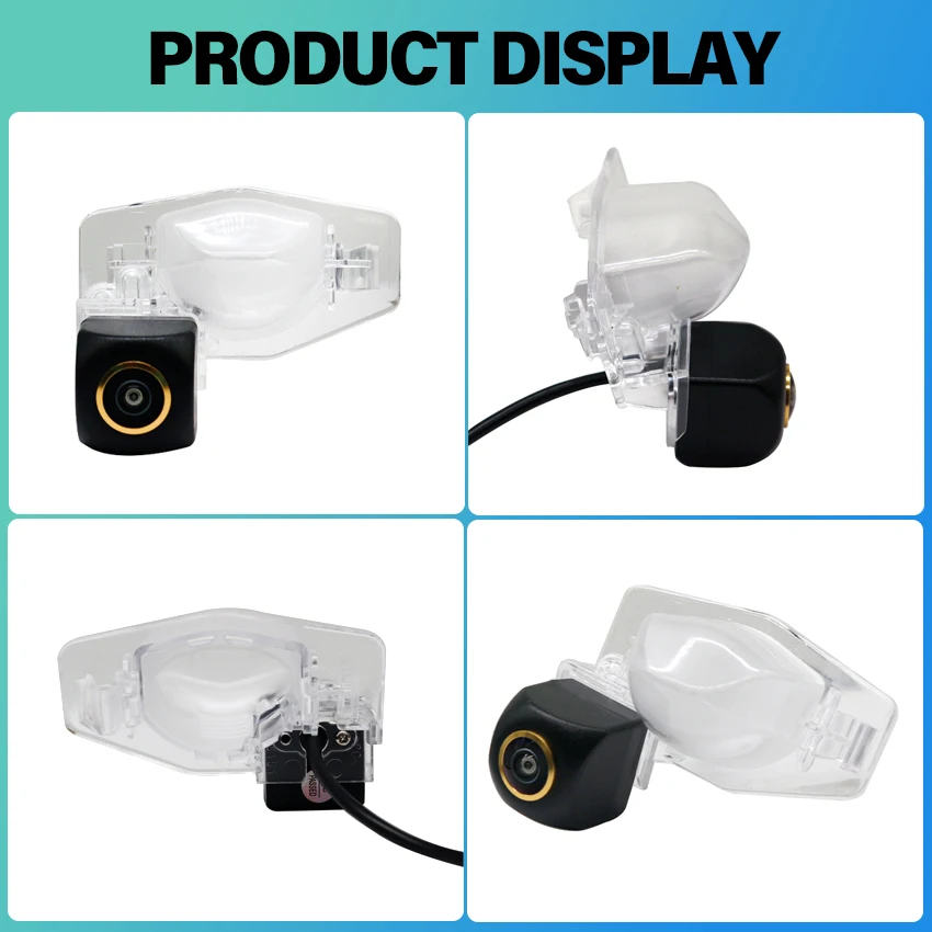 HD Night Vision Backup Rear View Camera For Honda Stream MK1 MK2 RST TS ZS 2000~2014 CCD license plate Golden