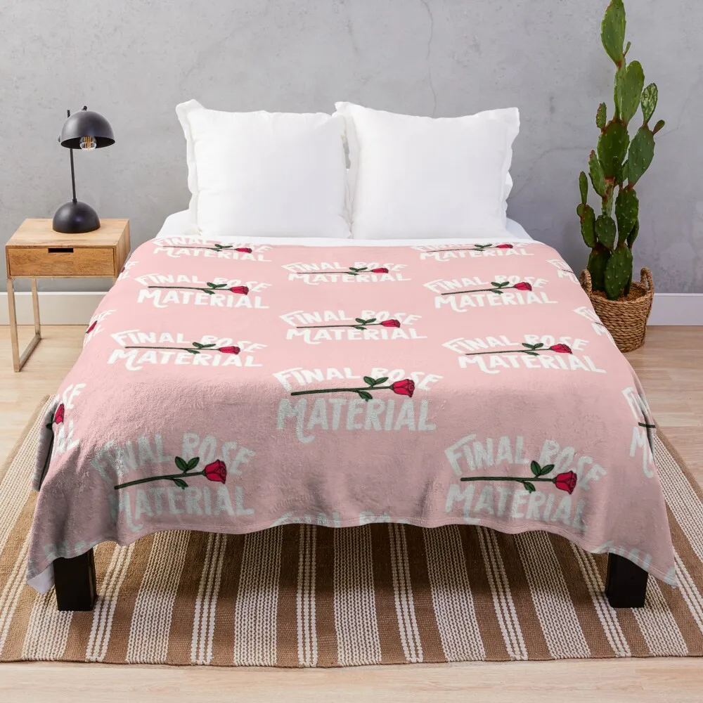 

Final Rose Material Throw Blanket decorative blankets Camping blanket