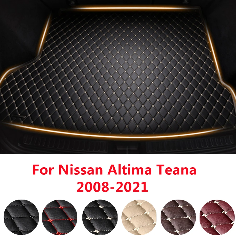 

SJ Car Trunk Mats For NISSAN Altima Teana (2008-2021) 2009-10-11-12-13-14-15-16-2020 Waterproof Cargo Liner Carpets Four Seasons