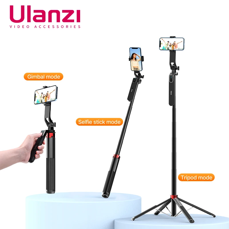 

Ulanzi Selfie Stick For Smartphones 1.8M Extendable Bluetooth Remote for iPhone 13 14 Pro Max With 1/4" Screw Phone Clip Tripod
