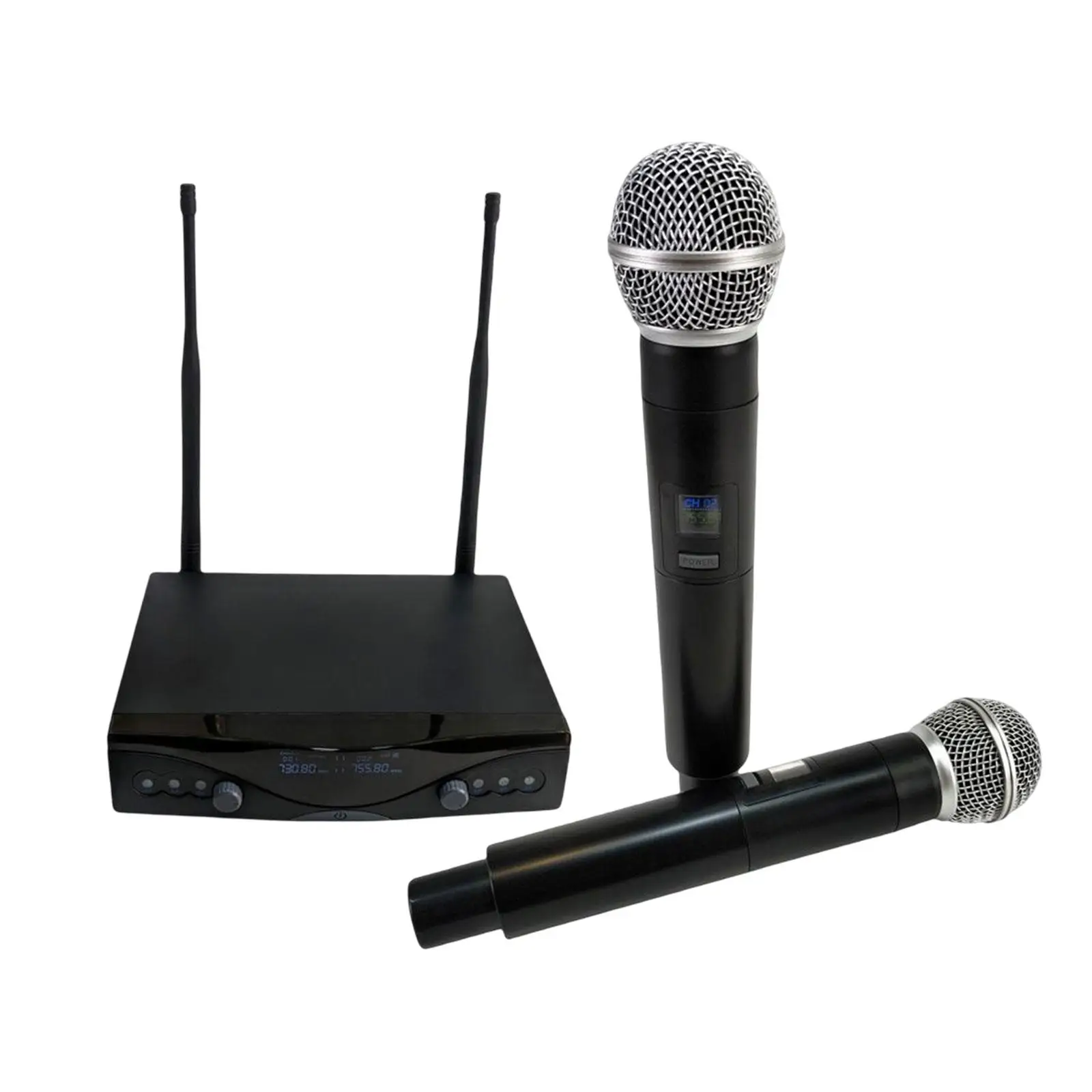 

Microphone System Noise Cancelling 2 antenna Dual Mics Mics for Entertainment Family Party Home KTV Speech Singing