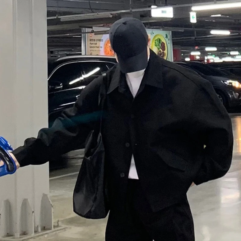 IEFB мужские куртки в корейском стиле повседневные однобортные свободные