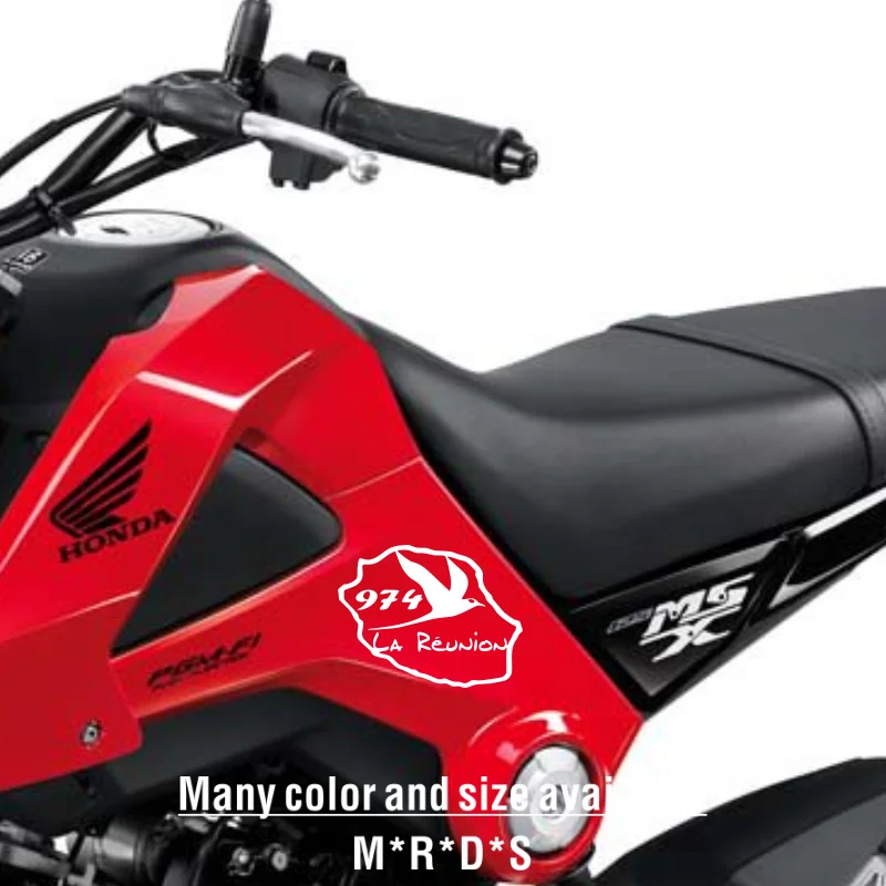 Для острова 974 соломенная карта хвост автомобильные наклейки забавные