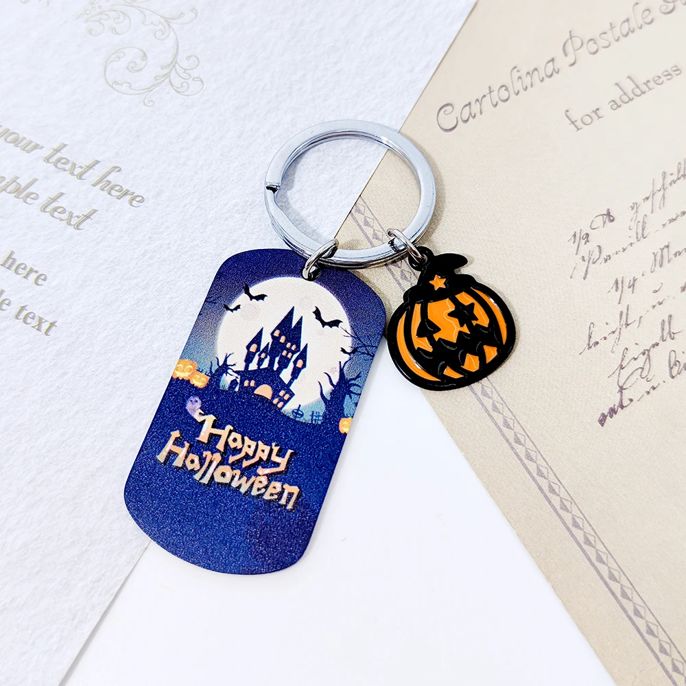 Новинка классический брелок из нержавеющей стали в виде тыквы призрака