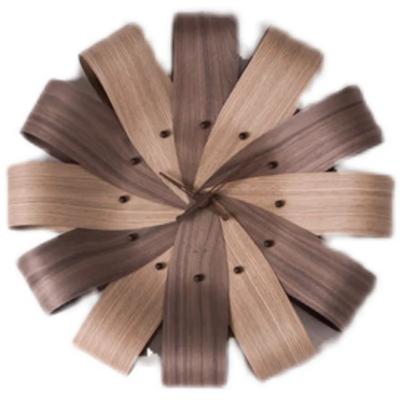 

modern Nordic light luxury wall clock creative petal clock simple wall watch Spanish fashion living room decoration clock