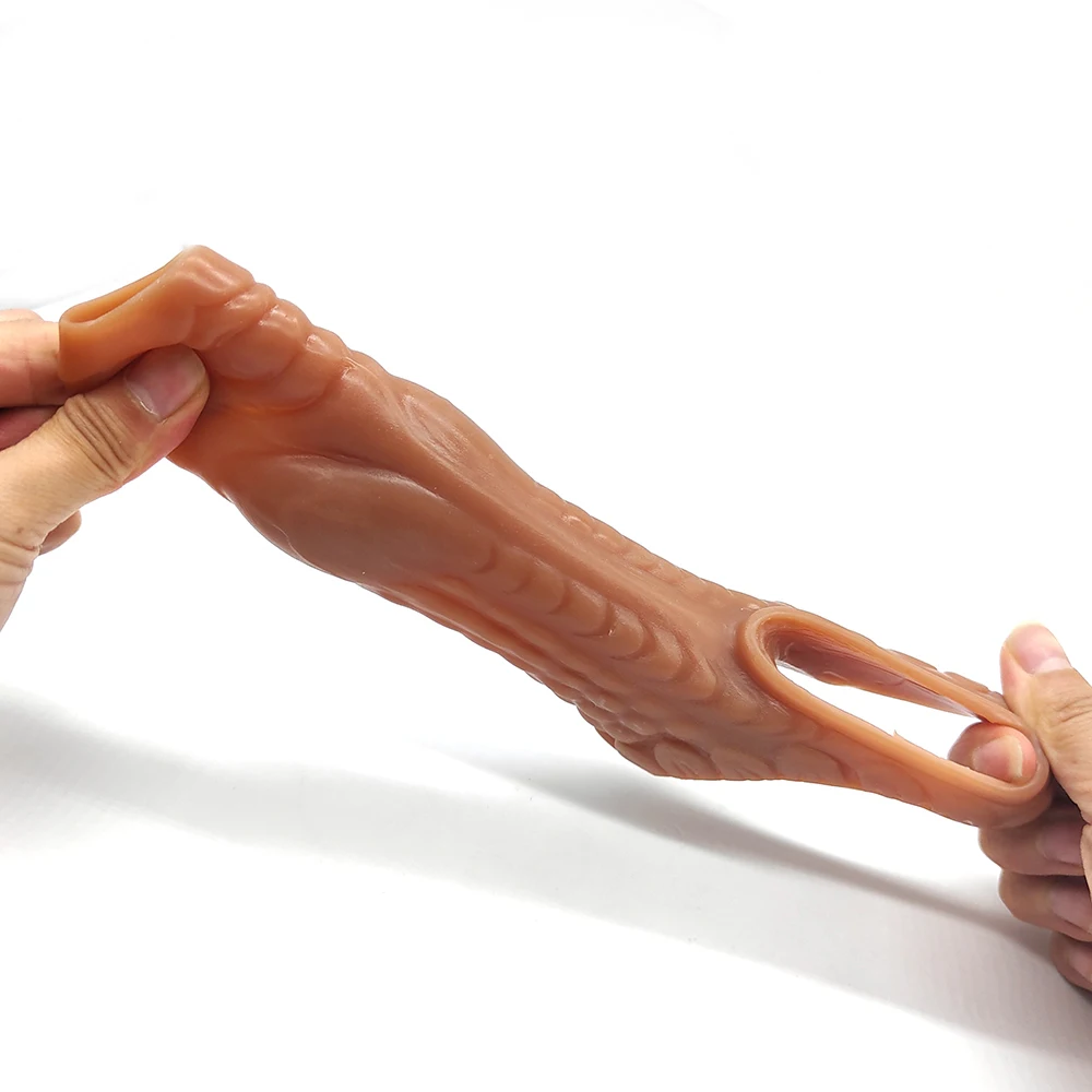 FAAK силиконовый удлинитель для пениса фаллоимитатор увеличения фантазия