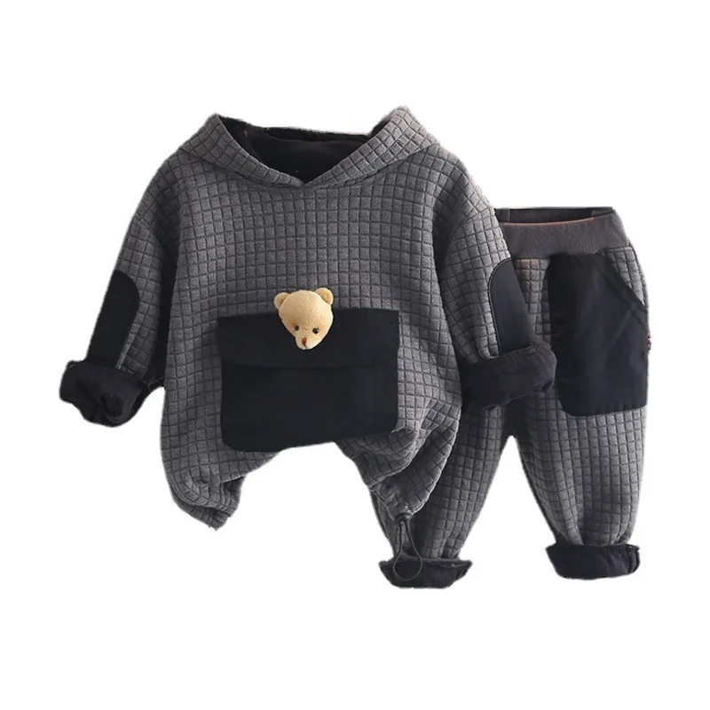 

New Spring Autumn Fashion Baby Clothes Suit Children Girls Boys Hoodies Pants 2Pcs/Sets Toddler Casual Costume Kids Tracksuits