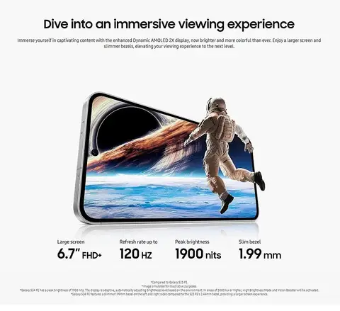 Смартфон Samsung Galaxy S24 FE, 8/128ГБ, global, Восстановленный