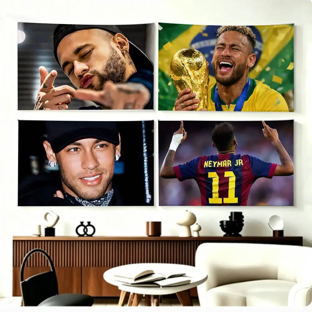 Фото Флаги F-Footballer N-neymar J-jr, настенный декоративный баннер для спальни, дома, улицы №1