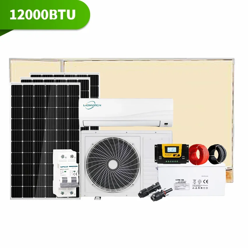 Коммерческий бытовой солнечный кондиционер с автономной сеткой 12000 БТЕ для дома