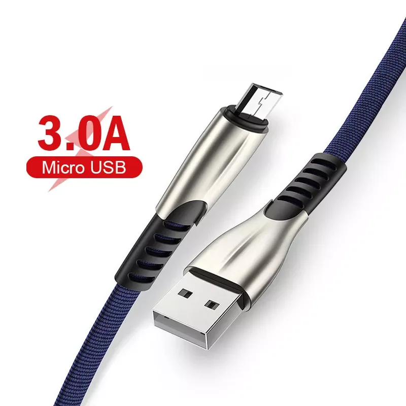 

3.0A Micro USB Cable for Samsung S3 S4 S5 S6 S7 N7100 A3 A5 A7 A8 J1 J2 J3 J5 J7 A310 A510 A710 Quick Charge Data Sync USB Cable