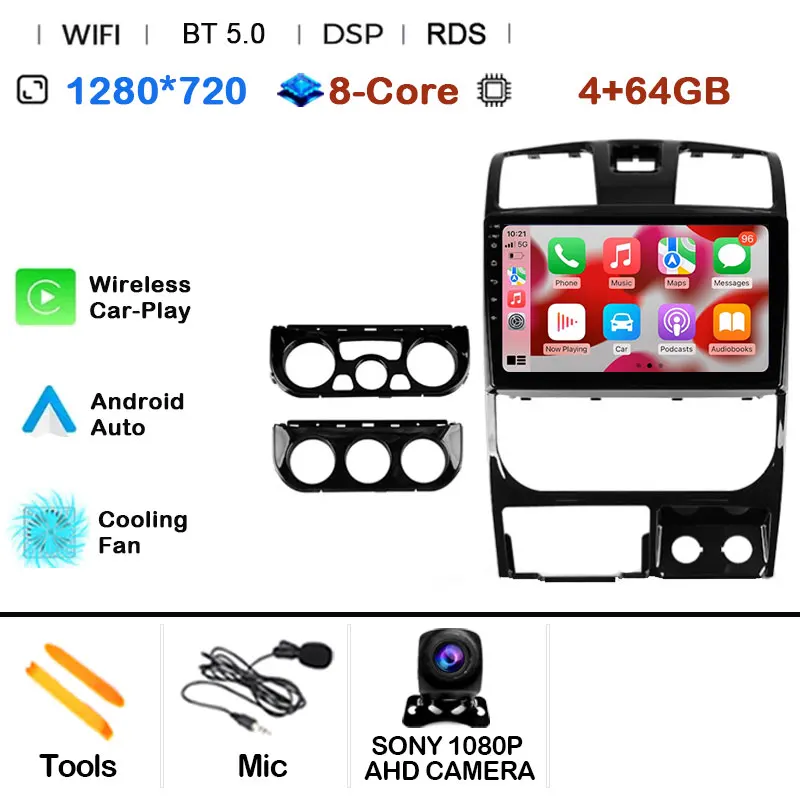 

Автомобильная магнитола на Android 14 для Great Wall Wingle 5 2011 - 2015 Mirror Link, 2din, DVD, сенсорный экран, Carplay, мультимедийный плеер, GPS-навигация