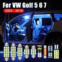 12pcs 12v car interior led dome reading lamps trunk lights pathway lighting for volkswagen vw golf 5 6 7 mk5 mk6 mk7 2003 2019