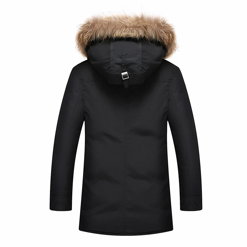 90%Down Jackets Men Winter Jacket Men Fashion Thick Warm Parkas Fur White Duck Down Coats Casual Man Waterproof Down Jackets NF2