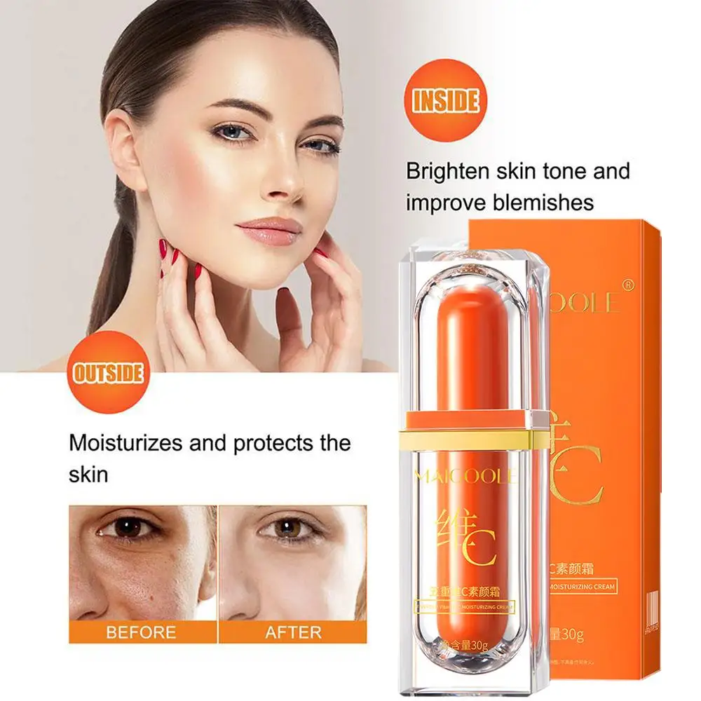 

Five Vitamin C Tone Up Cream Whitening Cream Anti Aging Brightening Cream For Facial Skin Vitamin C Cream Mkup Concealer VC M2D9