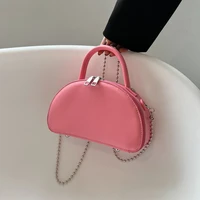 high quality texture handbag women 2022 new simple shell bag all match chain messenger bag pink bag womens bag crossbody bag