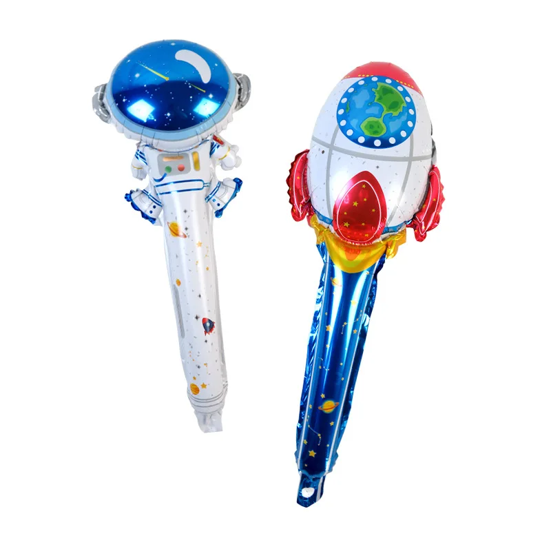 Космонавты и ракеты коллекция надувная палочка алюминиевая пленка любимая