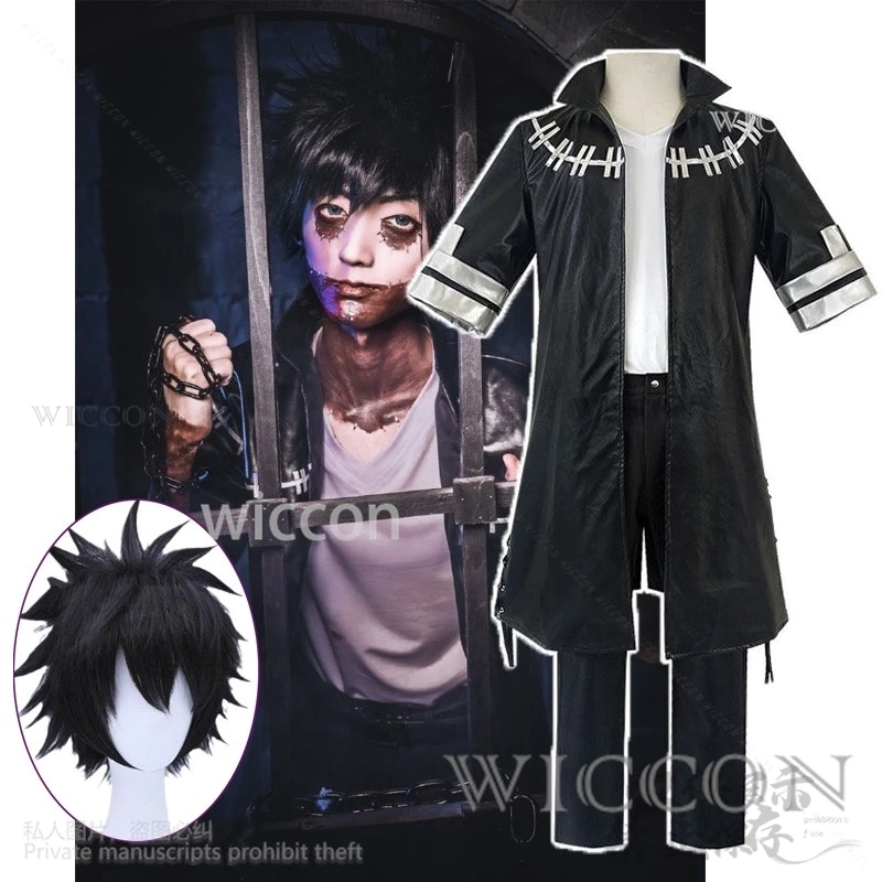 Аниме My Herooo Academiao Косплей Dabi Костюм Пу Куртка Футболка Брюки Полный комплект
