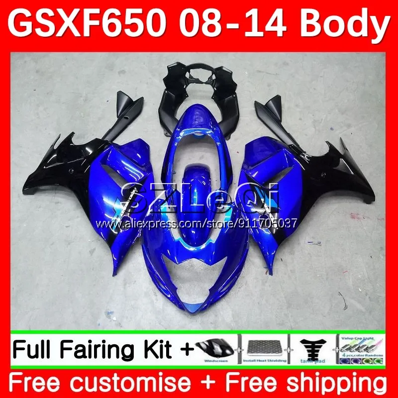 

Глянцевый синий GSX650F для SUZUKI GSXF 650 C GSXF650 08 09 11 12 13 14 GSX 650F 2008 2009 2010 2011 2012 2013 2014 обтекатель 70LQ.48