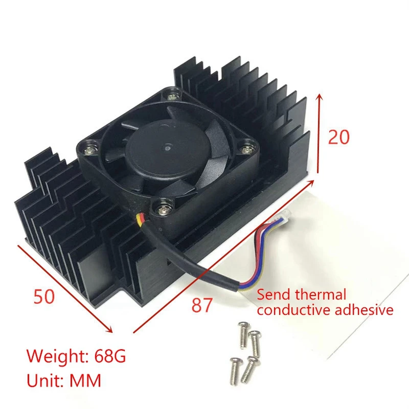 Охлаждающий вентилятор для Jetson TX2/AGX Xavier/Nano/NX аксессуар макетной платы радиатора